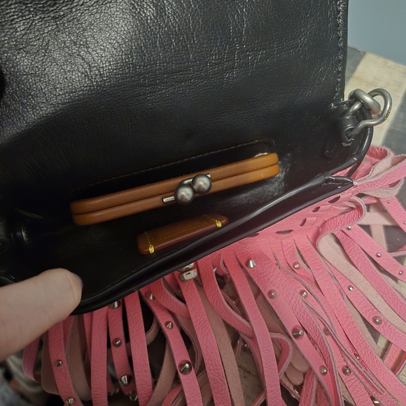 Coach 1941 Wild Tea Rose Fringe Mini Bag - Picture 8 of 10